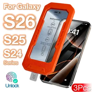3-Pack Samsung Galaxy Screen Protector Film, Compatible with S26 Ultra S25 Edge S24 Plus, Automatic Alignment, Dust-Free Application & Installation, Fingerprint
