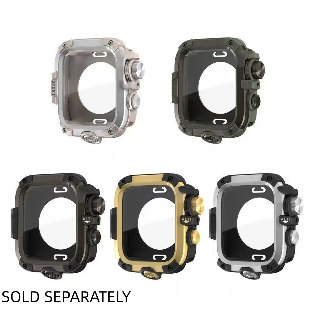 Apple Watch Band Iwatch Gen 4/5 44-45mm Small Mud King Protective Case Film One-Piece Modification Protection Cover Smartwatch Accessories