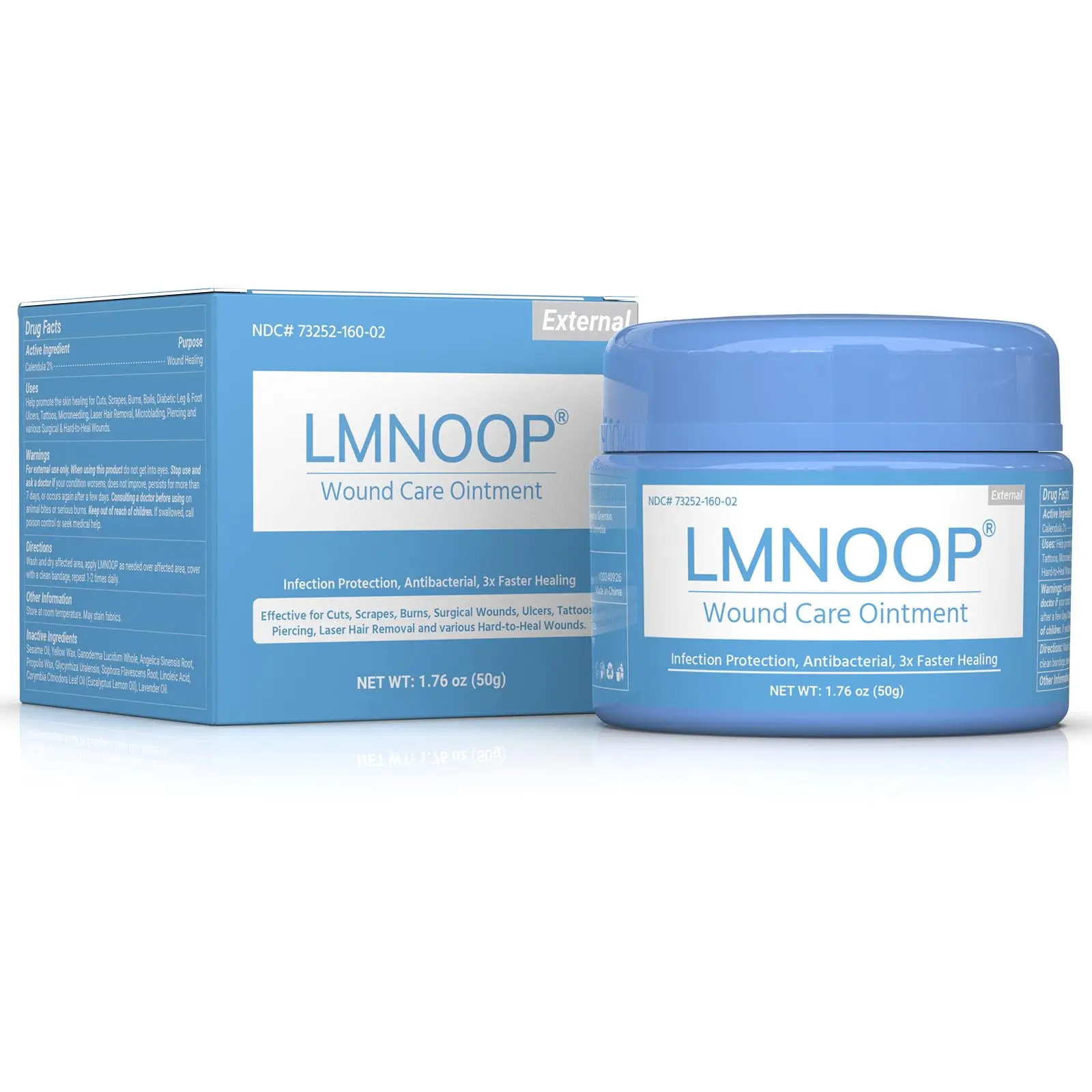 Wound Care Cream for Infection Ulcers Sores Cuts Scrapes Burns Bites Surgical Open & Deep Wounds and Various Wound, First Aid Skin Repair Ointment for Hard to Heal Wounds on Back Leg Buttock