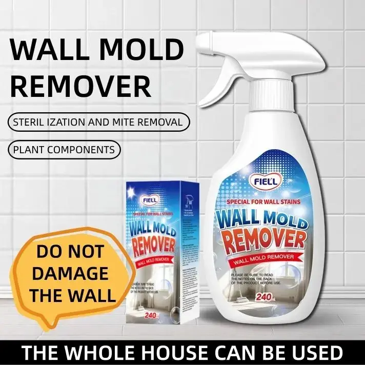 Wall Mold Remover,Highly Effective Removal Spray, Wall Cleaner Spray,Multi-Surface Cleaning Solution,Suitable Fortiles, Fabrics, Bathrooms, And Kitchen8.12 Fl Oz