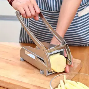 Stainless Steel French Fry Cutter – Manual Potato Slicer & Vegetable Cutting Machine