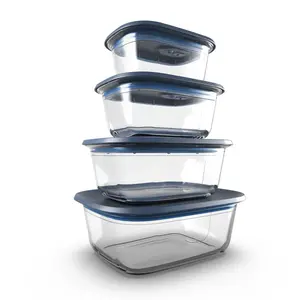 Tupperware Voila Glass Food Storage Containers | Set of 4