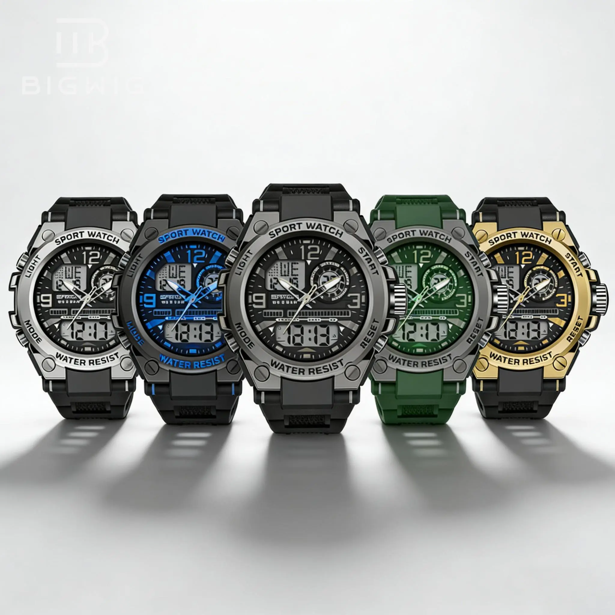 Men's Rugged Military Quartz Wristwatch - PU Leather Alloy Outdoor Sports Watch with Water Resistance, Multi-Function, Analog-Digital Display, Ideal for Father's Day Gifts, Military Watch, Batteries, 30M - 50M, Calendar, Luminous