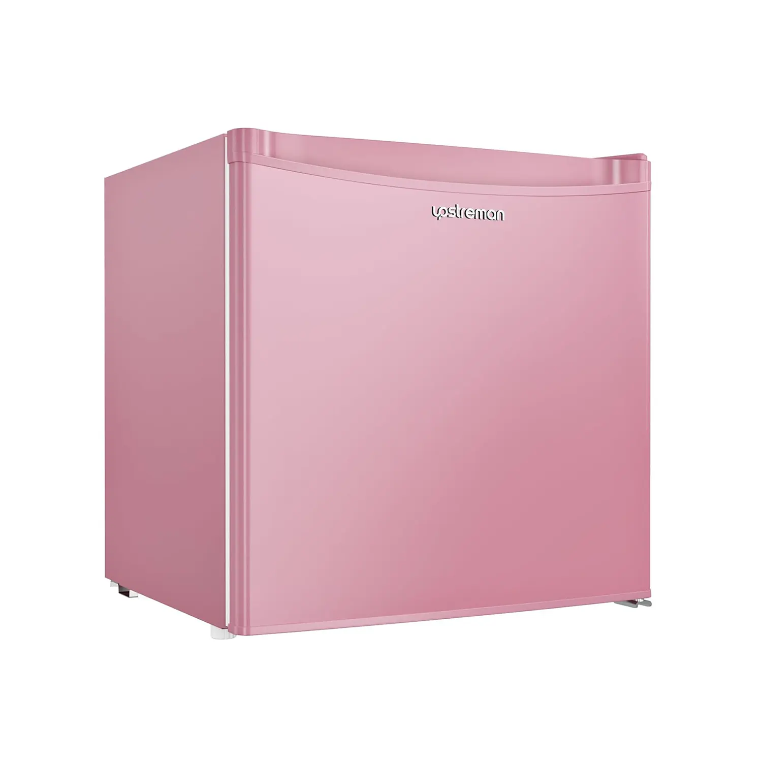 Upstreman 1.7 Cu.ft Mini Fridge with Freezer, Small Refrigerator for Bedroom, Dorm Essentials, Room Appliances, Mini Portable Fridge, Mini Refrigerator, Deep Freezer, Pink Fridge FR17