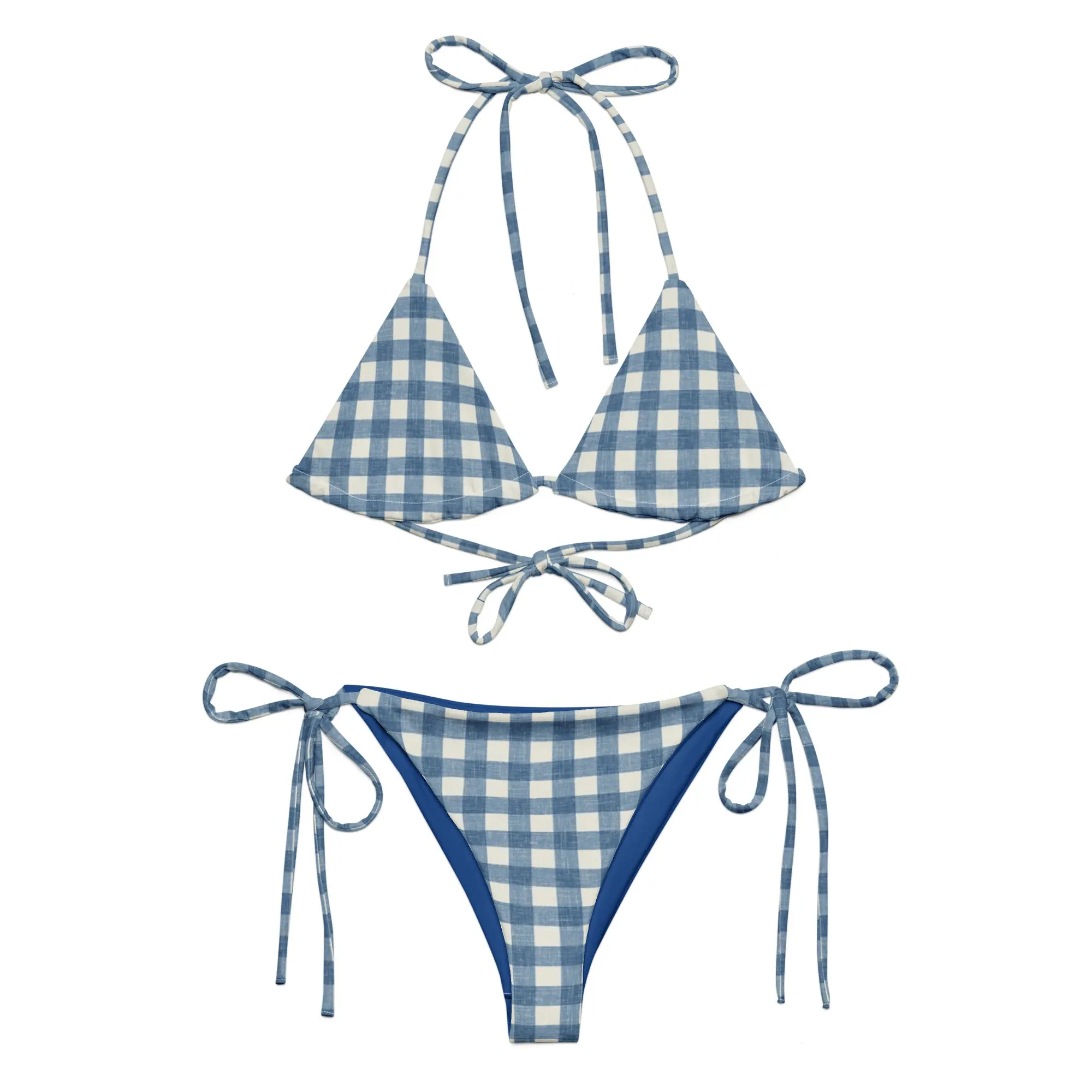 The Blue Gingham Bikini