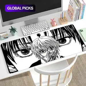 Anime Character Design Large Gaming Mouse Pad, Anime Mousepad, Non-slip Rubber Base Stitched-Edge Desk Pad for Laptop and Desktop, Office Desk Accessories #TOP PICKS