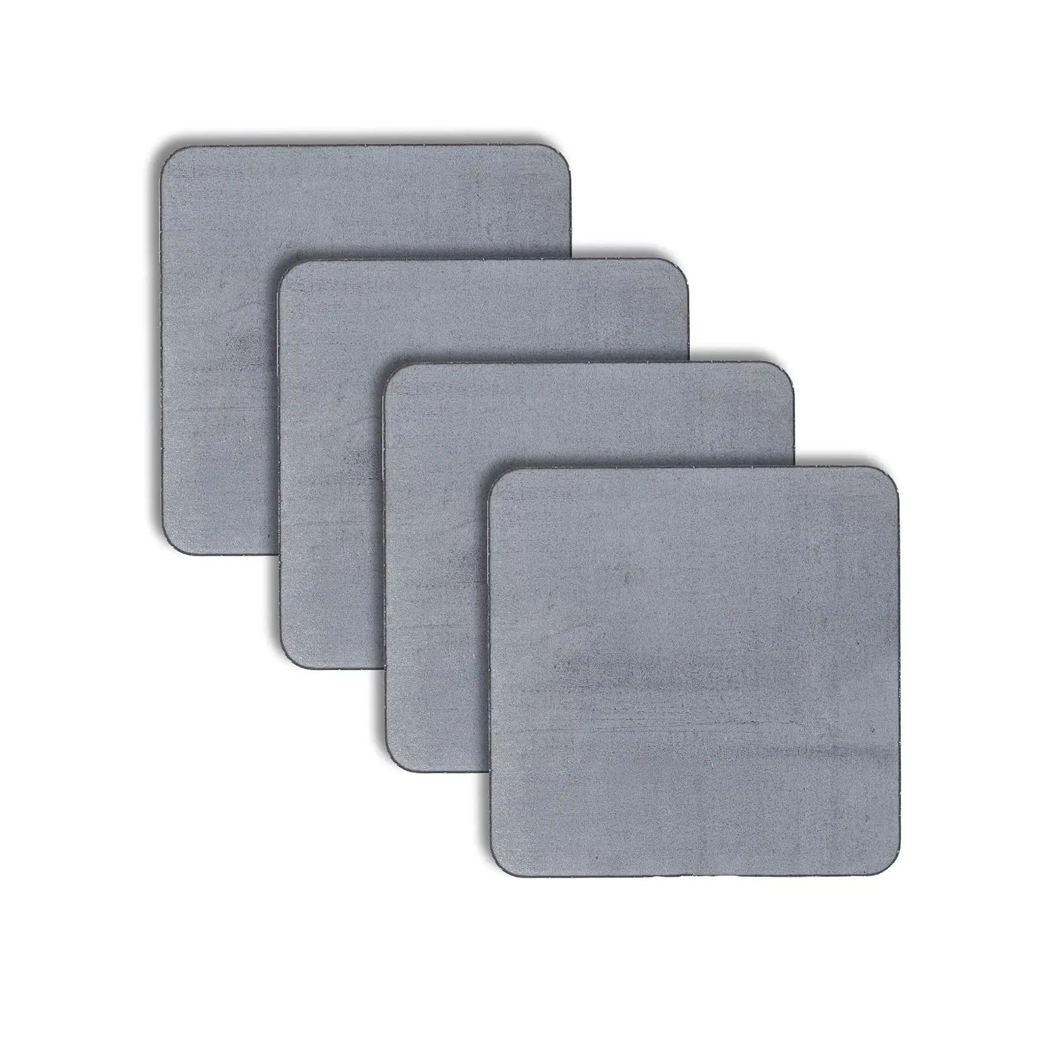4-Pack 6"x6"x1/8" 11 Gauge A36 Carbon Steel Plates, Weldable Steel for DIY, Bracing