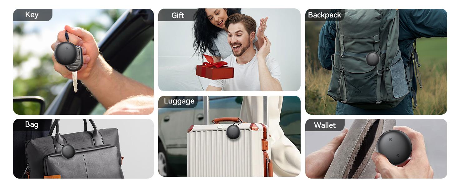 Air Tracker Tags for Android or iOS, Dual System Air Smart Tags-4 Pack, Compatibility with iOS Find My or Google'S Find Hub App, IP66 Weatherproof Bluetooth Tracker Tag with keychain accessories Item Finder for Cars,Keys,Luggages,Backpacks,Wallets& Pets Air Tracker Tags for Android or iOS, Dual System Air Smart Tags-4 Pack, Compatibility with iOS Find My or Google'S Find Hub App, IP66 Weatherproof Bluetooth Tracker Tag with keychain accessories Item Finder for Cars,Keys,Luggages,Backpacks,Wallets& Pets