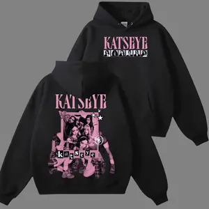 Women's KATSEYE-Inspired Cotton Crew Neck Print T-Shirt - Vintage Beautiful Chaos Design, Soft Is Strong Graphic, Retro Kpop Streetwear, Unisex Hoodie & Sweatshirt