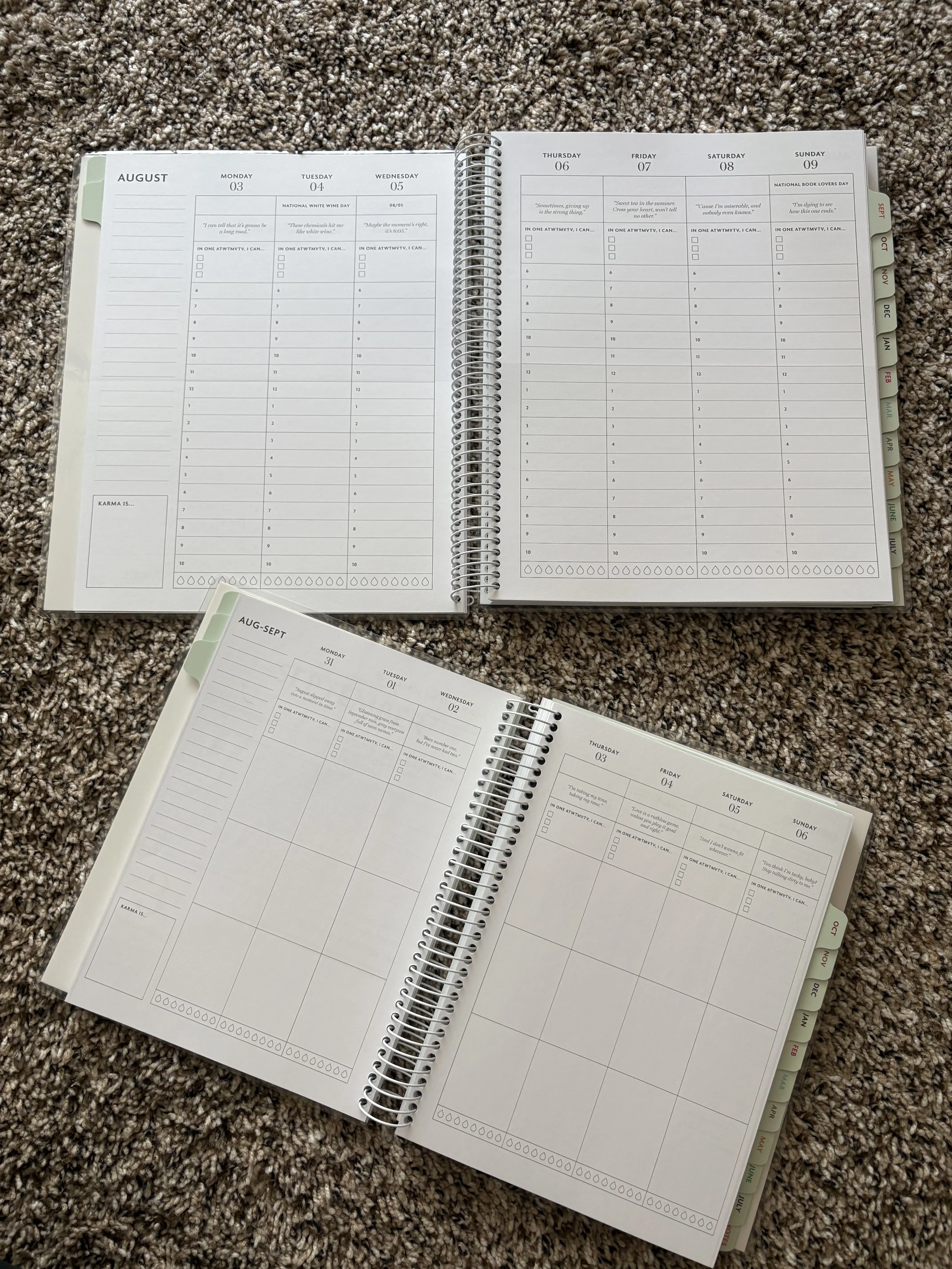 2026- 2027 (August - July) Midyear Weekly Mastermind Planner