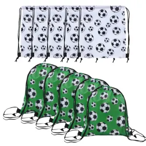 2026 Usmnt World Cup Soccer Football Drawstring Bag Set, 5-Piece, 210D Polyester Shoulder Backpacks, Sports Backpack, Cartoon Storage Sack, Portable Carry-All