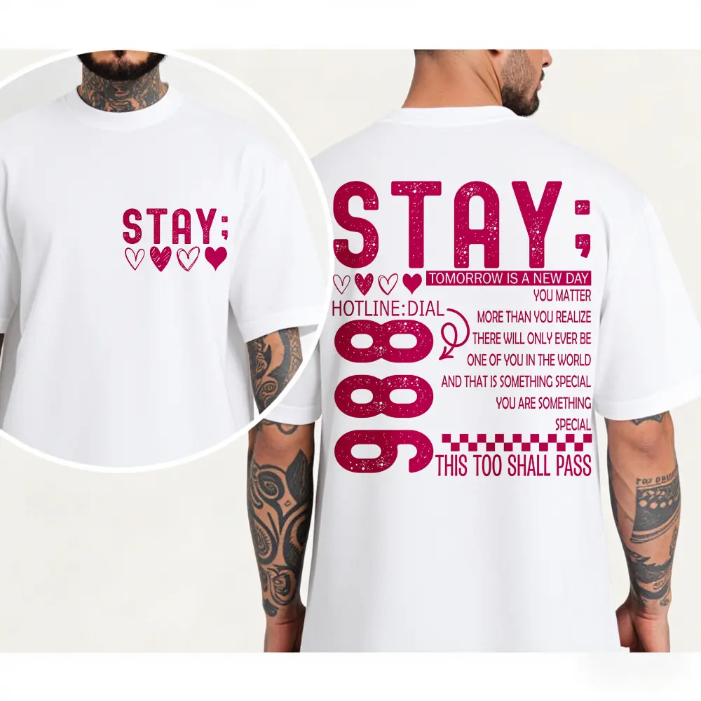 Stay Tomorrow Is New Day T-shirt, Suicide Prevention Awareness T-Shirt, Christian Mental Health Matter T-shirt, Suicide Awareness T-shirt