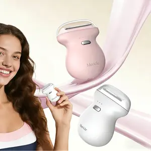 Mini Electric Shaver for Women, Rechargeable Travel-Sized Body Hair Trimmer, Palm-Perfect Hair Removal Razor with LED Display, Waterproof Wet/Dry Use Type-C Charging, On-The-Go