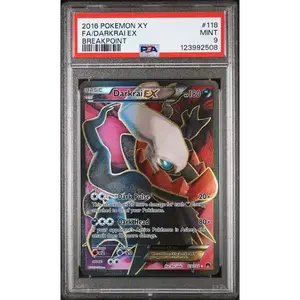Psa 9 Darkrai ex Full Art Pokemon Breakpoint (XY) #118 Eng Qty 1 Graded MINT