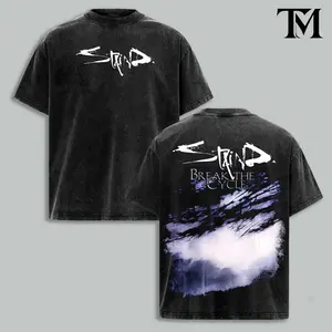 ReTro Staind Break The Cycle T-Shirt , Staind Band T-shirt , Rock Band Shirt, Retro Music Tee, Rock Music Lover Shirt, Vintage Band Shirts Casual Fabric Fit Top , Top Men's and Women's Clothing outdoorfun