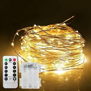 Batteries Required LED String Light without Battery, Waterproof LED String Light with Remote Control, Decorative Lamp For Home Garden Party Festival