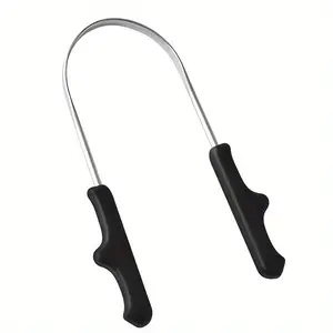 1pc Tongue Scraper, Tongue Scraping Tool, Reduce Bad Breath For Oral Care, Stainless Steel Tongue Cleaners, Mental Tongue Cleaning Tools For Adults