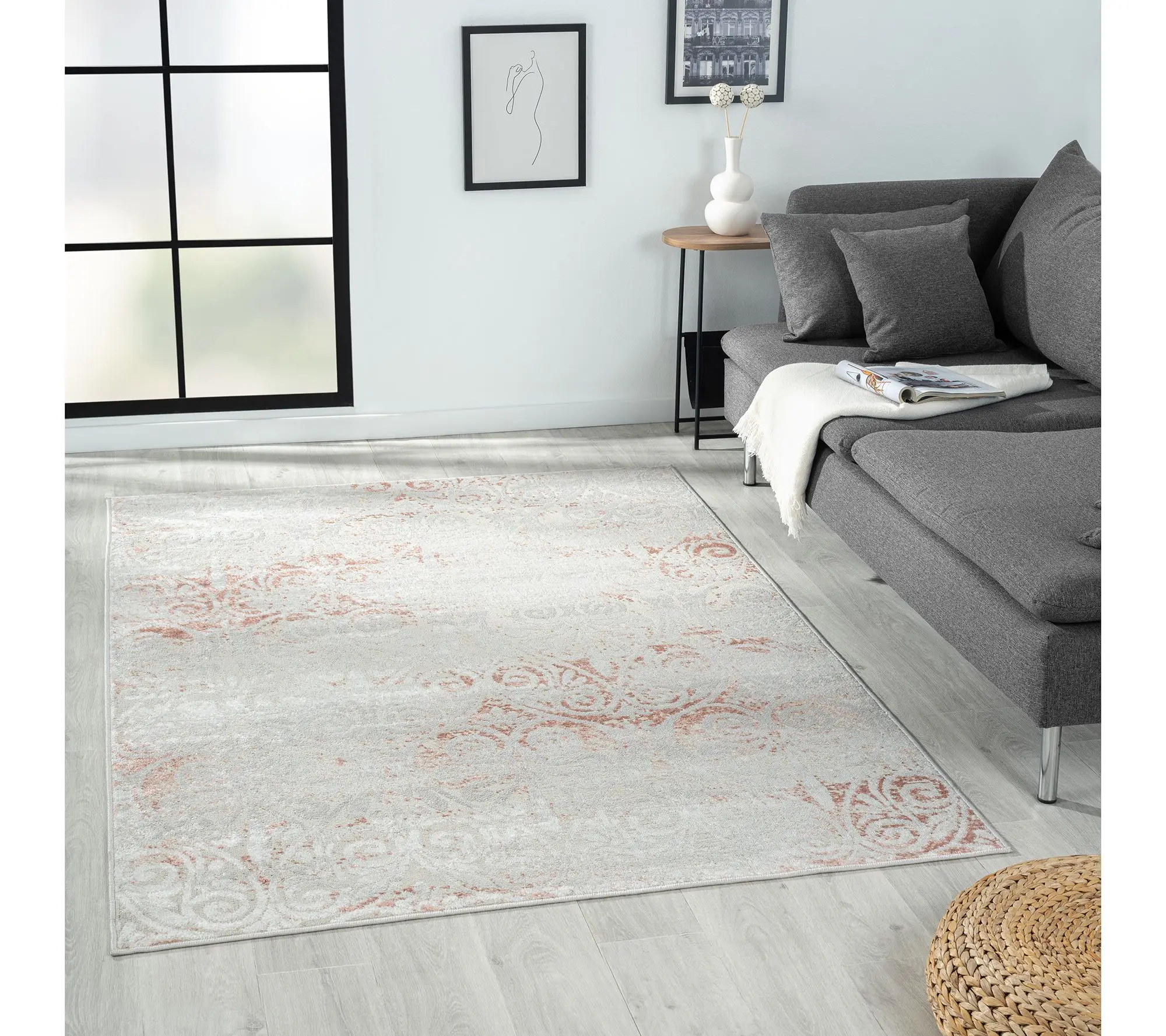 Ox Bay Fresh Trellis Plush Performance Indoor Rug, 5' x 7'