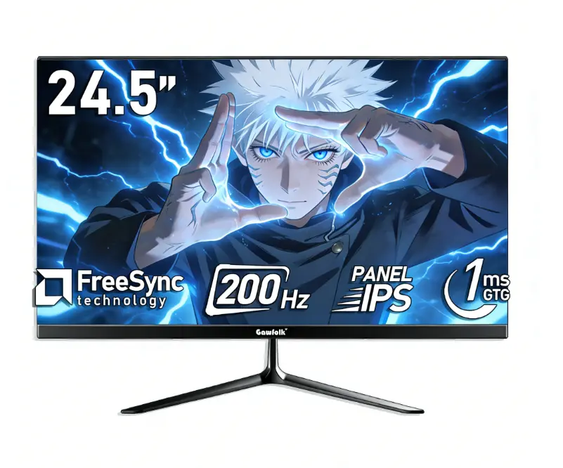 24.5 Inch 200Hz FHD Gaming Monitor | 1080p, 1ms, FreeSync, 99% sRGB, Ultra Slim Frameless Design, HDMI & DP Ports, 75x75 VESA Wall Mountable - Black,summerwins