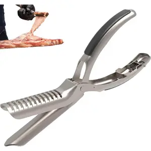 Rib Membrane Removal Tool Kit - Stainless Steel Rib Prep Pro for BBQ, Effortless Silver Skin Removal, Dishwasher Safe, Ergonomic Design, BBQ Accessories