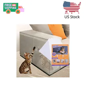 15pack Cat Scratch Furniture Protector,Couch Protector from Cat Claws, No Need for Pins