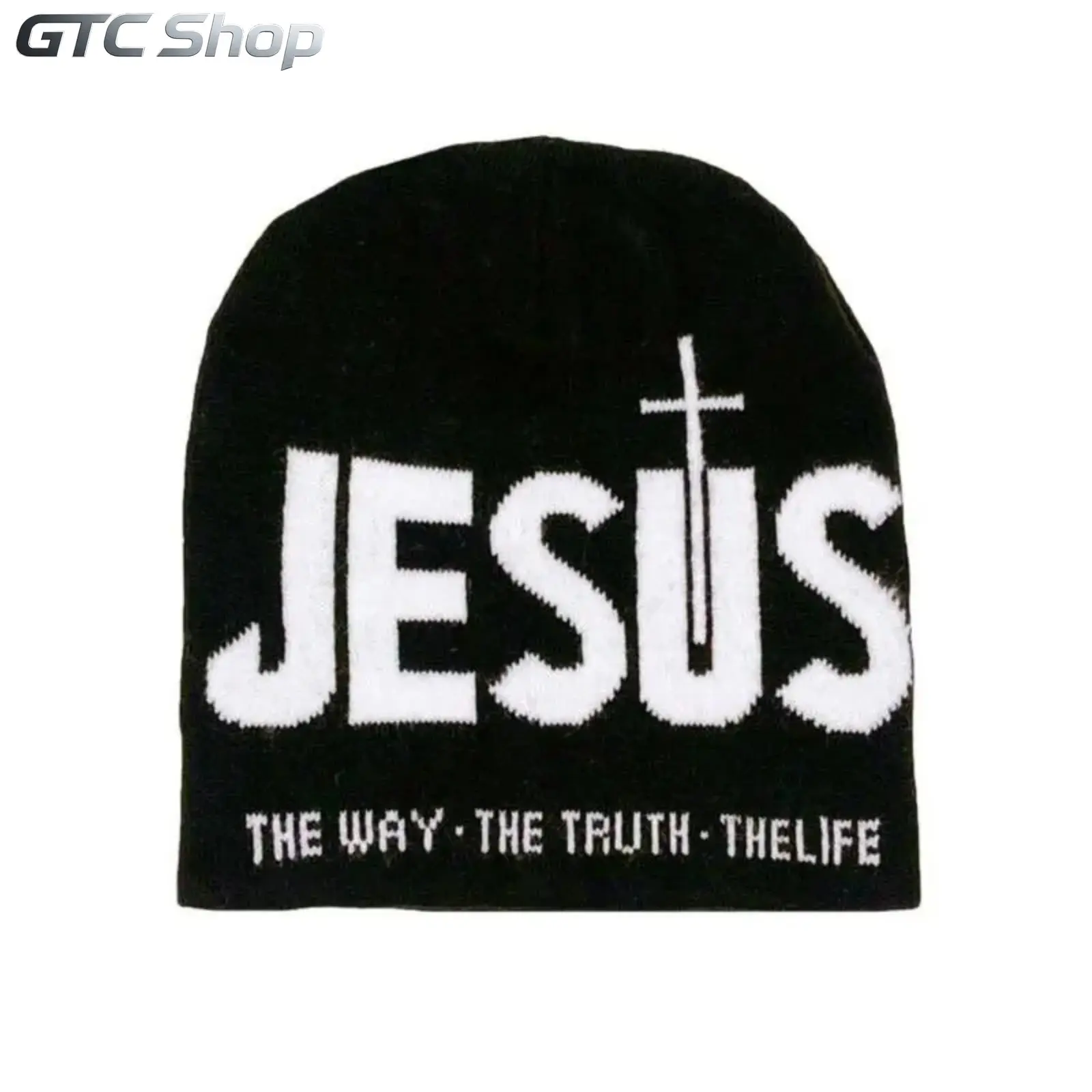 Unisex Y2K Letter Jacquard Knit Beanie Cross Heart Printed Soft Stretch Warm Winter Hat One Size Heat Retention Casual Streetwear Cap Comfortable Windproof Headwear Ideal For Outdoor Sports Daily Cold Weather Trendy Fashion Matching