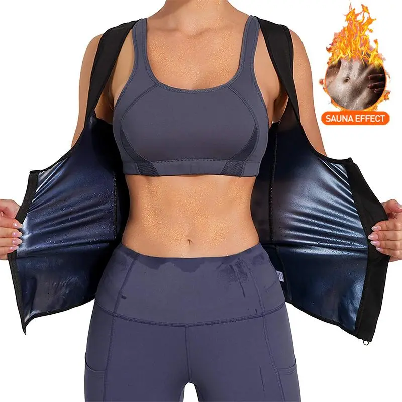 Women's High Waist Shapewear Vest - Zip-Front Zipper Waist Training Corset, Compression Tank Top, Chic Curves Body Contouring Sporty Shirt for Dresses, Gym Workouts, Body Shaping Vest, Zip-Front Waist Trainer