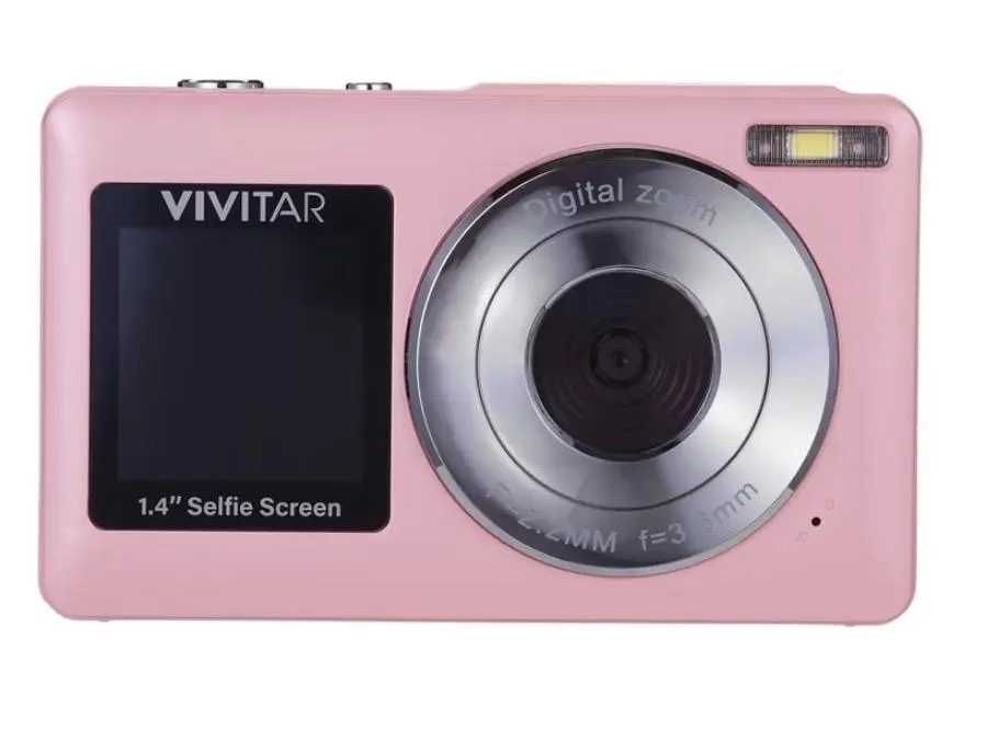 Vivitar SnapShot Duo Digital Point & Shoot Camera - Rechargeable, Built-In Screen, Selfie-Capable, SD Card Compatible, Easy Charging Design