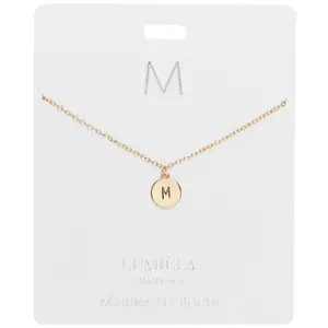 Initial Engraved Letter Necklace