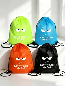 Funny Don't Touch My Bag Print Backpack, Perfect for Students & Trendy Lovers, High Visibility, Ideal for Streetwear & Gym Wear