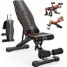 Yoleo Adjustable Weight Bench, Foldable Workout Bench for Home Gym Full Body Workout Strength Training, incline Decline Flat Utility Bench with Quick Adjustment