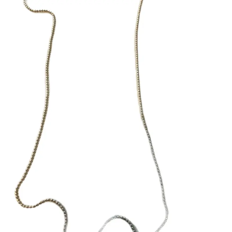 Xuping Rose Gold Necklace 19 Inches Long Bobo Style Daily Use Chain Jewelry for Everyday Wear