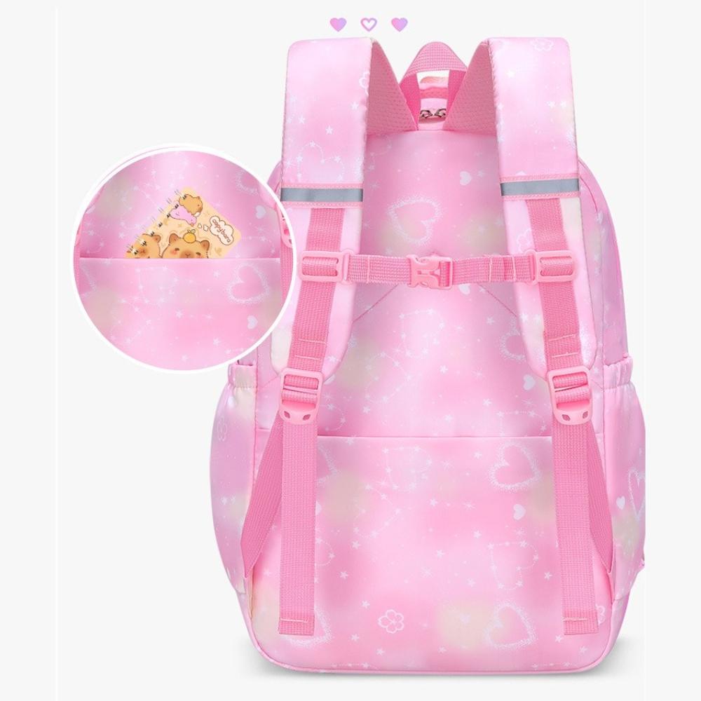 Cute 3pcs Backpack Set, Pink Purple Butterfly School Bag, Pencil Case, Lunch Bag, Casual Outdoor Bag Set