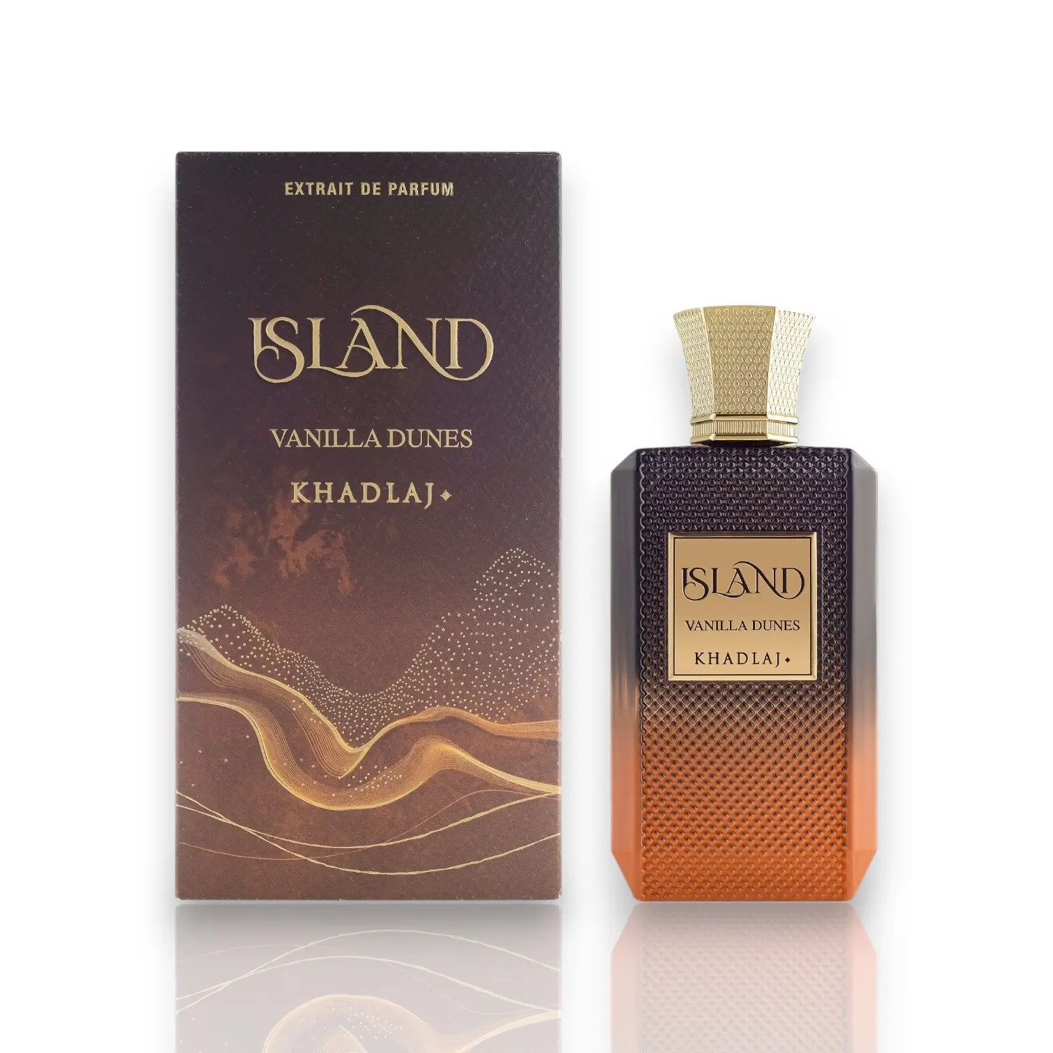 Khadlaj | Island | Vanilla Dunes | Unisex Fragrance | 100 ML 3.4 OZ | Eau De Parfum | Vanilla - Cinnamon & Cardamom