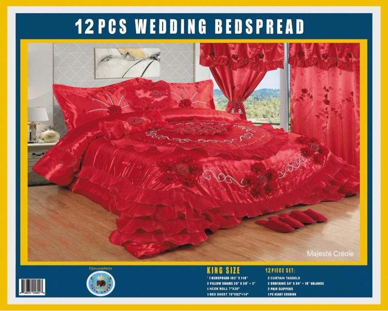 3 weddings set  12 pcs wedding bedspread