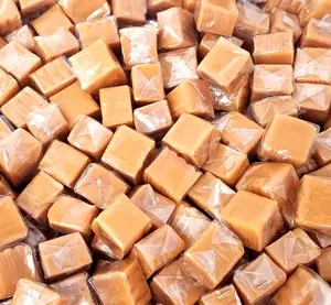 Soft Chewy Vanilla Caramel Chews Individually Wrapped Buttery Caramel Candy Sweet Bonbon Indulgent Treat Creamy