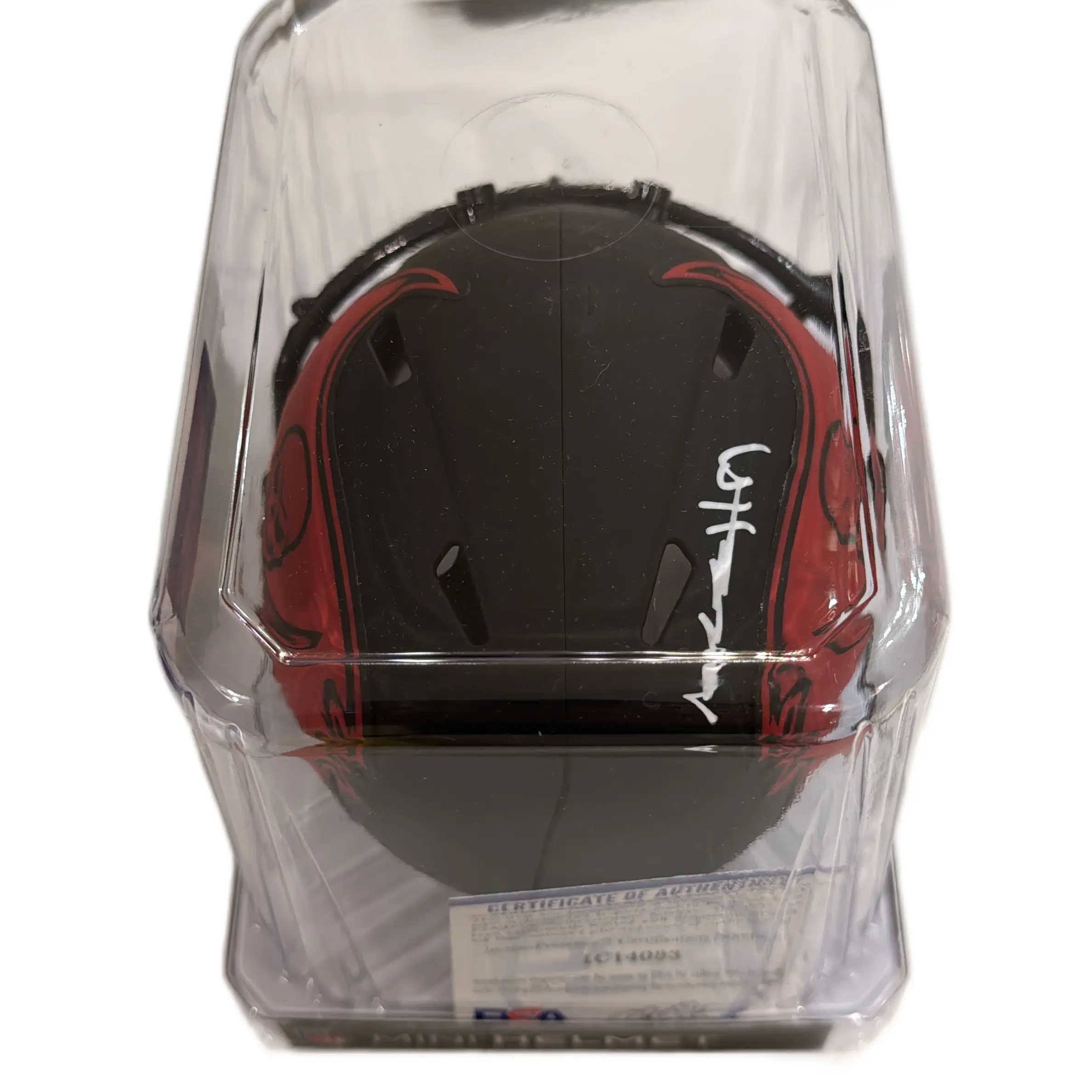 The Real Autograph Riddell Buccaneers Mini Helmet Signed by Antonio Brown Authentic PSA Authentication Football Fan Collector Item