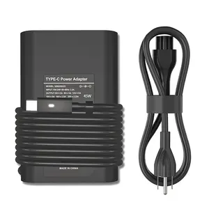 65W 45W for Dell USB C Charger Latitude 5420 5520 7320 7370 7420 Chromebook 3100 2 in 1 XPS Series LA65NM170 HA65NM170 02YK0F 0M1WCF Type C Power Cord Dell Laptop Charger Replacement