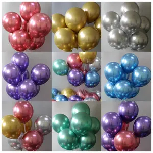 Mixed Color Latex Balloon, 30 Counts Colorful Party Decoration Balloon, Atmosphere Scene Layout Decoration Supplies for Wedding Birthday Festival Party, Glossy Balloon Shine