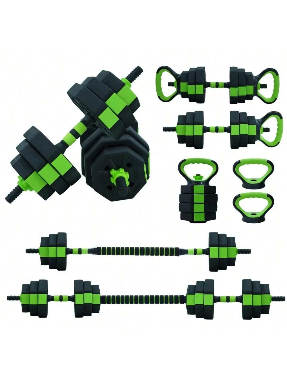 4 In 1 Adjustable Dumbbell Weights 88 Lbs Adjustable Dumbbell Set, Free Weight Set With Connector, Octagon