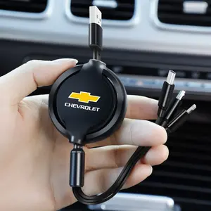 3-in-1 Interface Multifunctional Charging Cable USB Car Charger Data Cable Safe Fast Charging Scalable Data Cable Accessories For Chevrolet Cruze Spark Captiva Suburban Camaro Malibu Silverad
