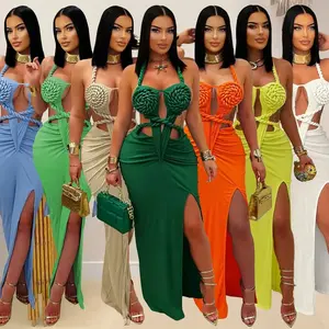 Midnight Contour Knit Gown