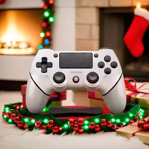 PS4 Controller V2 - Custom Design with Non-Slip Grip & 3.5mm Audio Jack - Multicolor Buttons - Long Battery Life - One-Click Rapid Fire - Smooth Controls - Durable & Quality Build Console Button