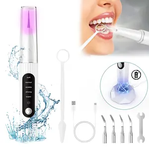 M08 Professional Ultrasonic Dental Scaler Kit with Wireless Charging Base, UV Sterilizer, Smart Gum Protection, 37kHz Cleansing for Plaque, Tartar, Calculus & Stains, 5 Modes Oral Care Gift #Summervibes
