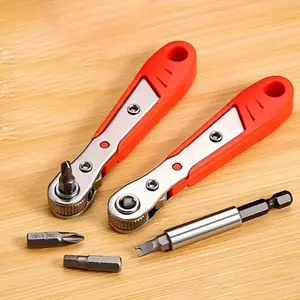 Right Angle Screwdriver Set, Mini Ratchet Screwdriver Set, Multifunctional Screwdriver Set for Small Spaces
