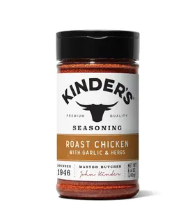Kinder's Roast Chicken with Garlic and Herbs Seasoning 8.75 oz Meat Seafood Vegetables Gluten Free Premium Quality