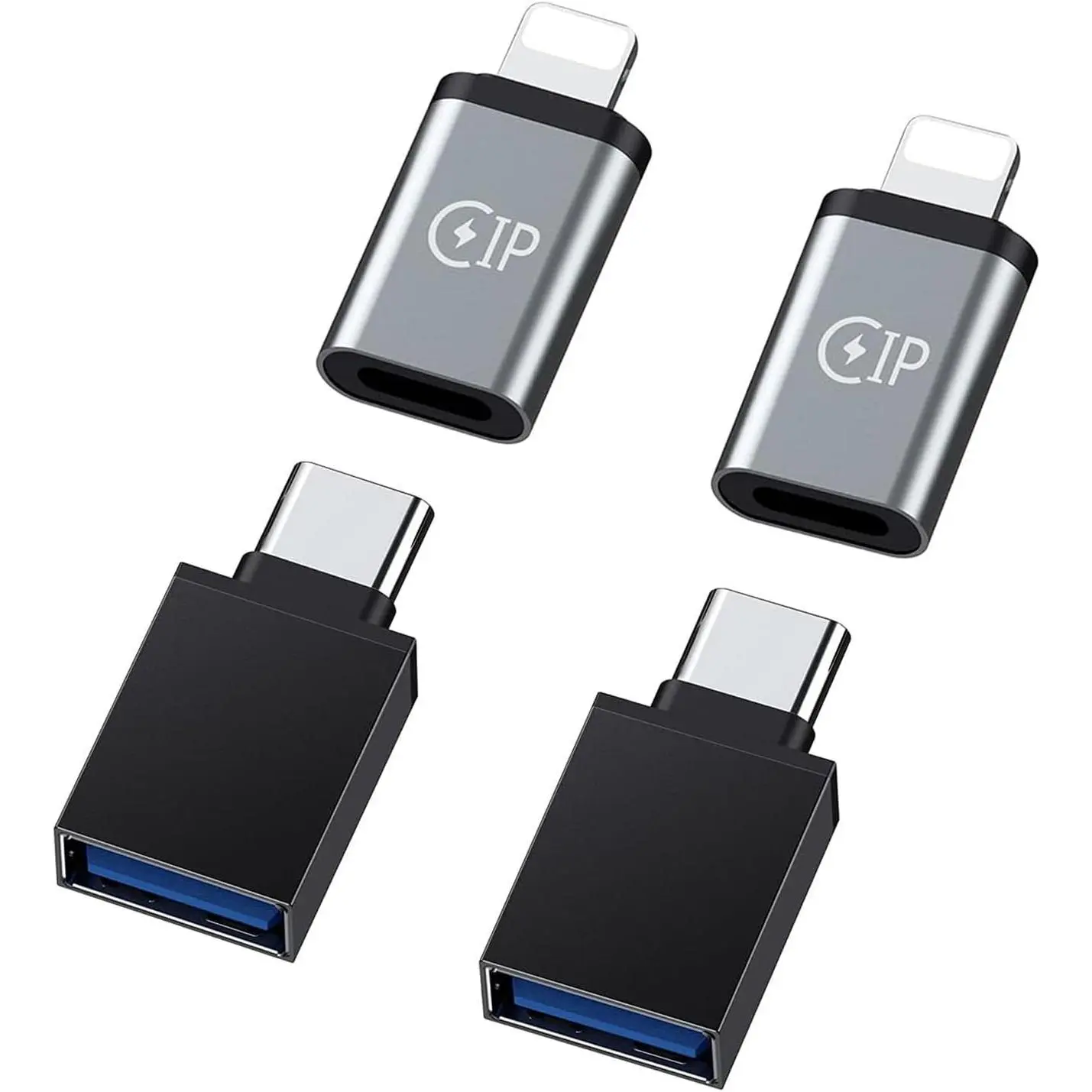 (4 Packs) 2 Type c Female to  Male converters,2 USB Female to Type c Male converters for  12,13,14Pro Max Plus, Galaxy S23,S22,OTG USB ADAPTS to USB C