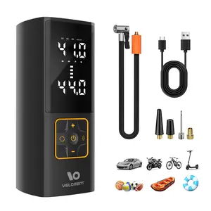 IOVELOMENT P044 Turbo Portable Tire Inflator, 150 PSI Cordless Air Compressor with 22-Cylinder High-Power Motor, 3X Faster 1-Minute Inflation, Smart Auto Shut-Off, 4+N Modes, 6000mAh Battery