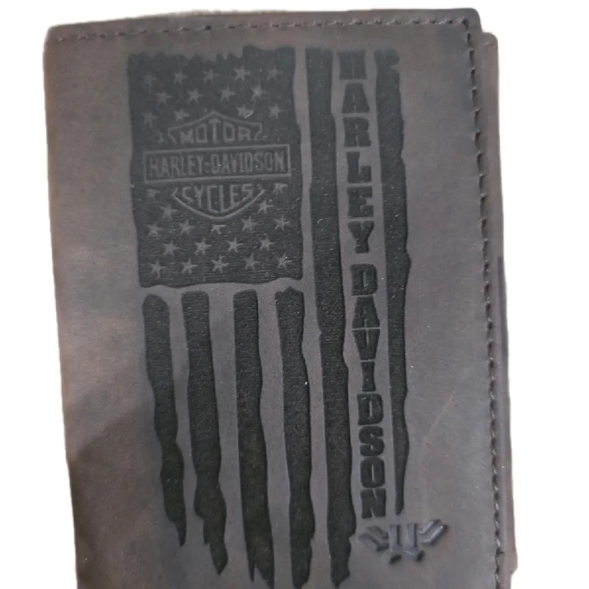 Harley Davidson Flag Wallet for Men - Leather