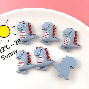 50 Pcs Colorful Dinosaur Resin Flatback Beads Charms Accessories for DIY Craft Jewelry Making, Scrapbooking, Hair Clip Embellishments